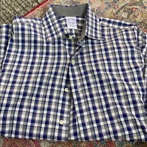 Brooks bro purple/gray long sleeve